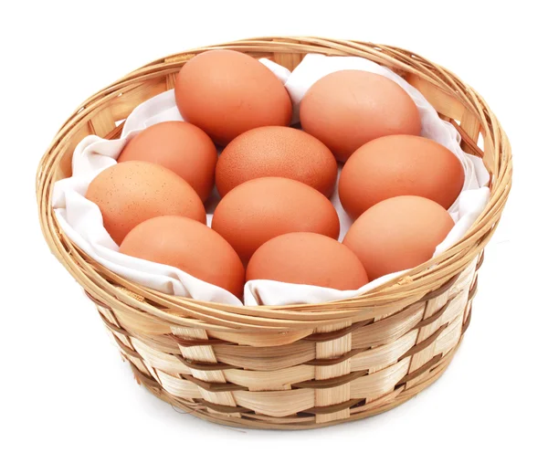 Eggs in bucket — Stock Photo, Image