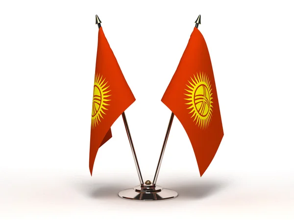 Miniaturfahne von Kyrgyzstan (isoliert) — Stockfoto