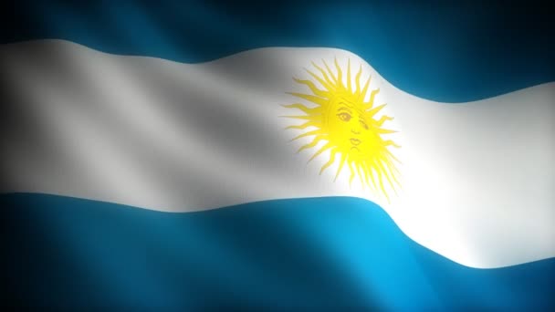 Bandera de Argentina — Vídeo de stock