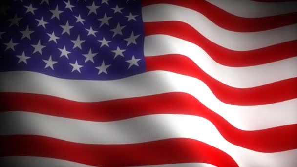 Flagge der USA — Stockvideo