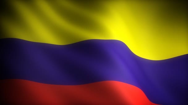 Flaga Kolumbii — Wideo stockowe