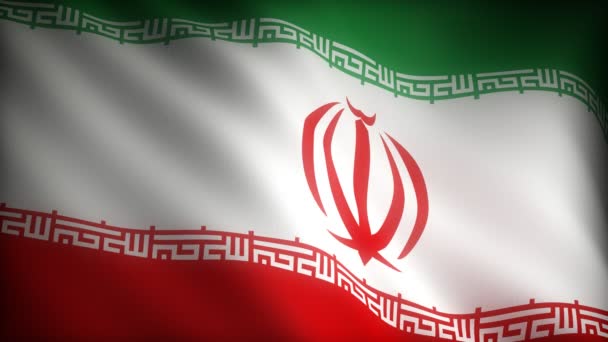 Flagge des Iran — Stockvideo