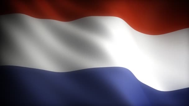 Bandeira da Holanda — Vídeo de Stock