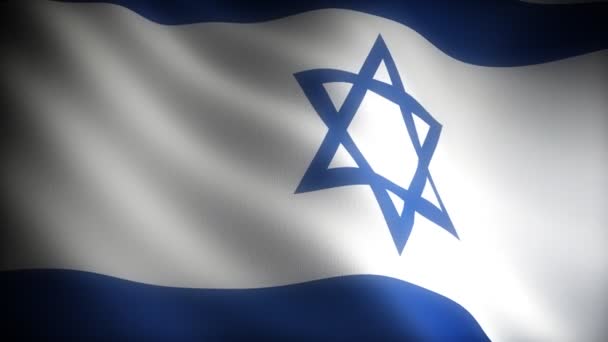 Vlag van Israël — Stockvideo