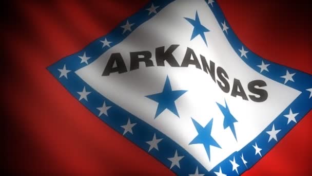 Bandiera dell'Arkansas — Video Stock