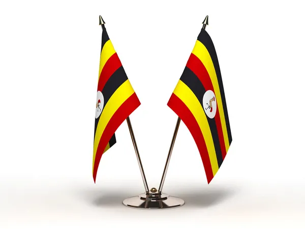 Miniaturní vlajka Srí Ugandy (izolovaná) — Stock fotografie