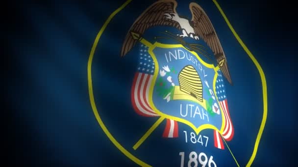Bandeira de Utah — Vídeo de Stock