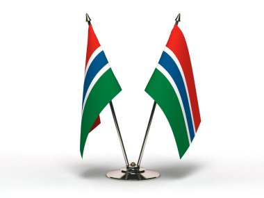 Gambiya (izole minyatür bayrağı)