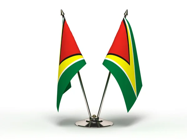 Bandeira miniatura da Guiana — Fotografia de Stock