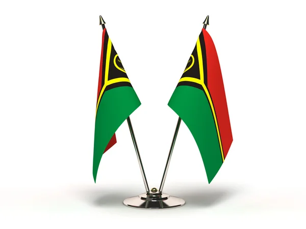 Bandeira em miniatura de Vanuatu (Isolado ) — Fotografia de Stock