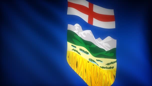 Flagge von Alberta — Stockvideo