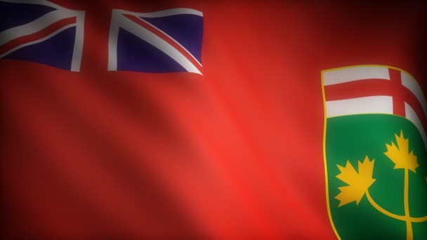 Bandera de Ontario — Vídeos de Stock