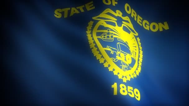 Flag of Oregon — Stock Video