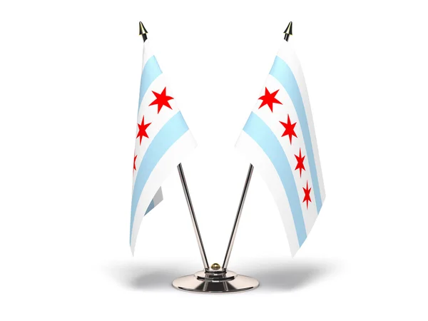 Bandiera in miniatura di Chicago — Foto Stock
