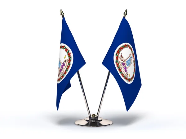 Virginia minyatür bayrağı — Stok fotoğraf