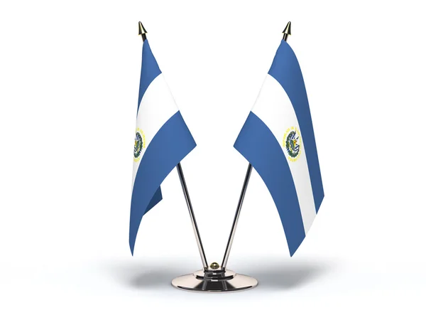 Miniaturní vlajka El Salvador (izolovaná) — Stock fotografie