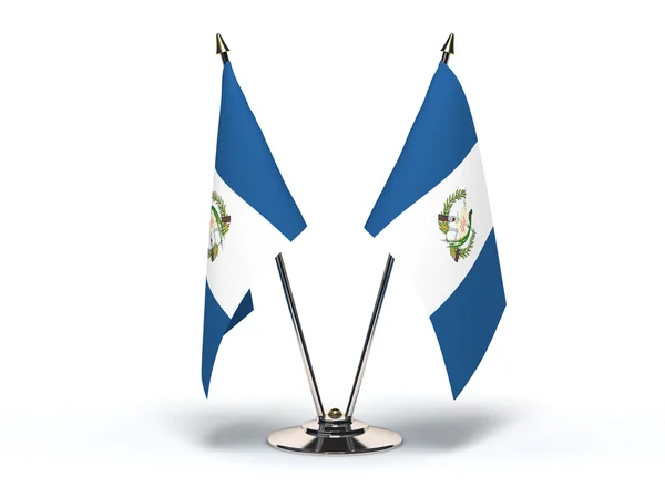 Miniatyr flagga guatemala — Stockfoto