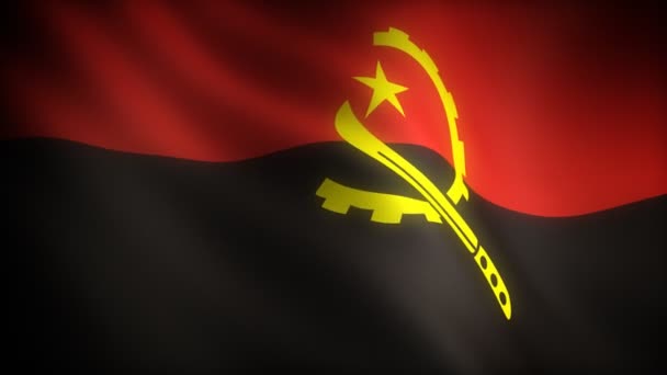 安哥拉的旗子 — 图库视频影像