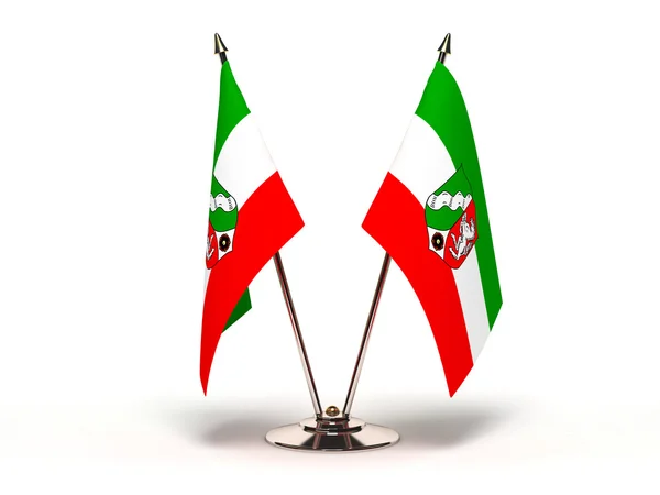 Bandeira miniatura da Renânia do Norte Vestefália — Fotografia de Stock