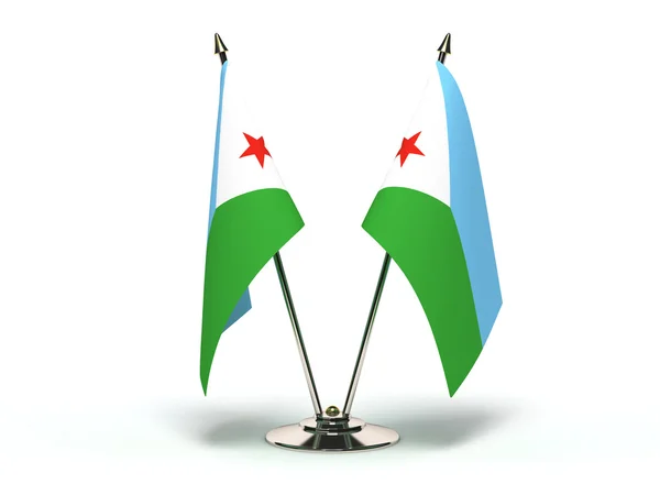 Bandeira miniatura do Djibuti — Fotografia de Stock