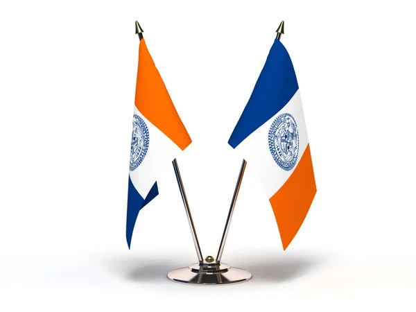 Miniatuur vlag van new york city — Stockfoto