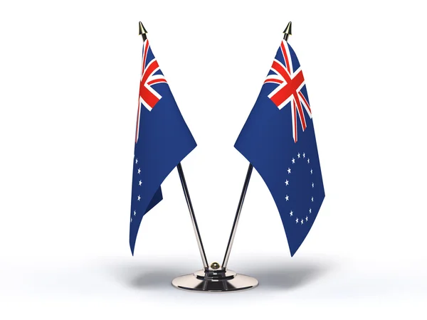Bandeira em miniatura das Ilhas Cook — Fotografia de Stock