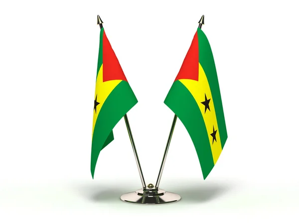 Miniatuur vlag van sao Tomé en principe — Stockfoto