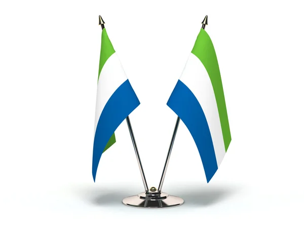 시에라 리온의 소형 국기 — 스톡 사진