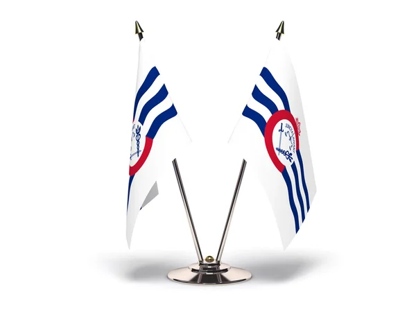 Miniature Flag of Cincinnati Ohio Stock Image