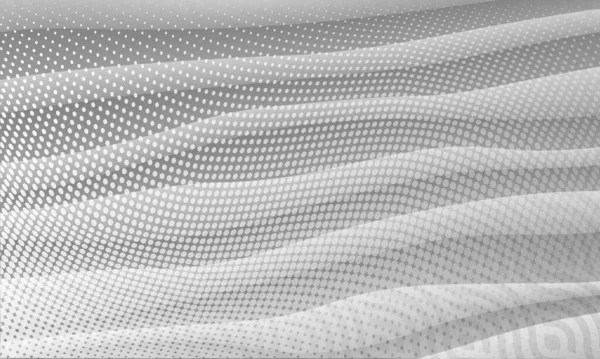 Monochrome effet géométrique simple fond. Ligne noire Halftone Wave Design. Gris Motion Illustration graphique Fond d'écran. Argent Business Texture Wall Arrière-plan. — Image vectorielle