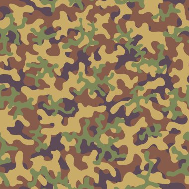 Kamuflaj deseni. Sorunsuz. Askeri geçmişi. Asker kamuflaj. Ordu, Donanma, avcılık, moda kumaş Tekstil için soyut seamless modeli. Renkli modern asker tarzı. Vektör facric doku.