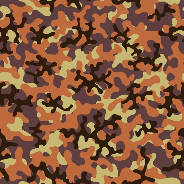 Patrón de moda camuflaje fondo sin costuras. Resumen fresco militar textura tendencia formas camuflaje. Patrón sin costuras para niños tela de moda textil. Estilo moderno colorido . — Vector de stock