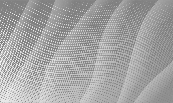 Fundo de efeito geométrico simples monocromático. Projeto de onda de meio-tom de linha preta. Grey Motion Graphic Illustration Papel de parede. Negócios de prata textura parede fundo. —  Vetores de Stock