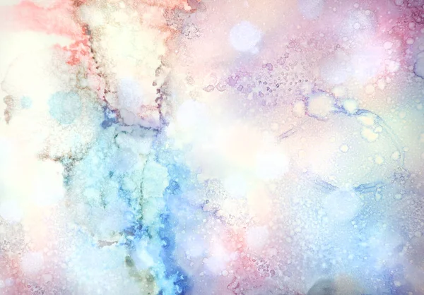 골드 다이얼 그래픽 옷감 커버 콜라주. 보라색 Abstract Liquid 패션 Acrylic Paint Fluid. 핑크 액체 유기체 템플릿 아크릴 — 스톡 사진