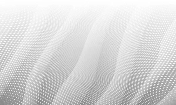 Monochromatické jednoduché geometrické efekty Pozadí. Black Line Halftone Wave Design. Grafická ilustrační tapeta Grey Motion. Silver Business textura zeď na pozadí. — Stockový vektor