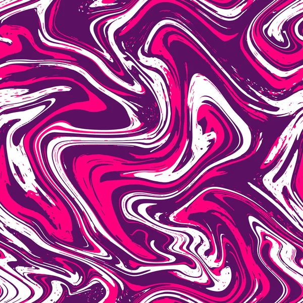 Bezproblémové Mramorová Textura, pozadí abstraktní tekuté. Růžové, fialové, purpurové abstraktní vzor. Vektorový pozadí — Stockový vektor