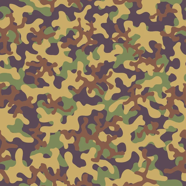 Patrón de moda camuflaje fondo sin costuras. Resumen fresco militar textura tendencia formas camuflaje. Patrón sin costuras para niños tela de moda textil. Estilo moderno colorido . — Vector de stock