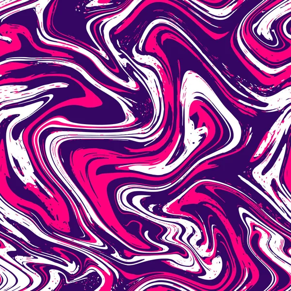 Textura de mármol sin costura de fondo. Patrón abstracto rosa, violeta, púrpura. Efecto de flujo de fluido líquido sin costura para cubrir, tela, textil, envoltura o fondo de impresión. Estilo Ebru, tinta aqua — Archivo Imágenes Vectoriales