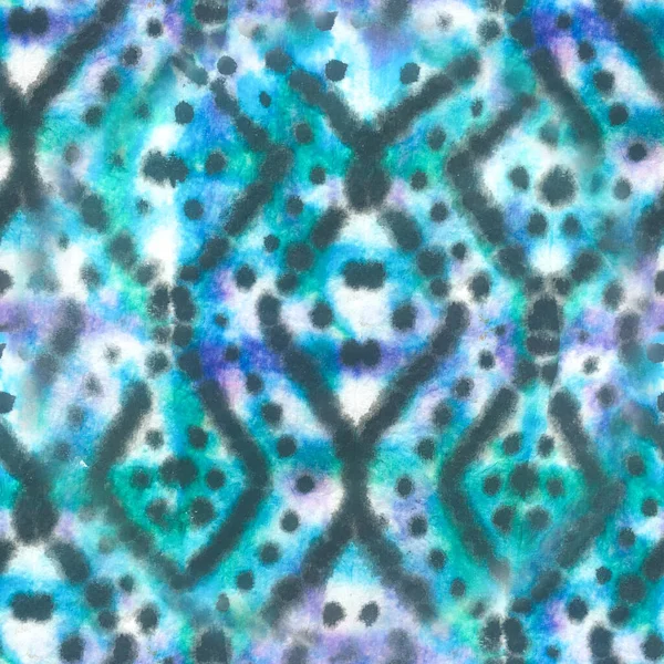 Licht naadloze etnische aquarel ontwerp. Ornament Tribal Texture. , Multicolor Aquarel wassen Etnische Design Patroon. Stropdas — Stockfoto