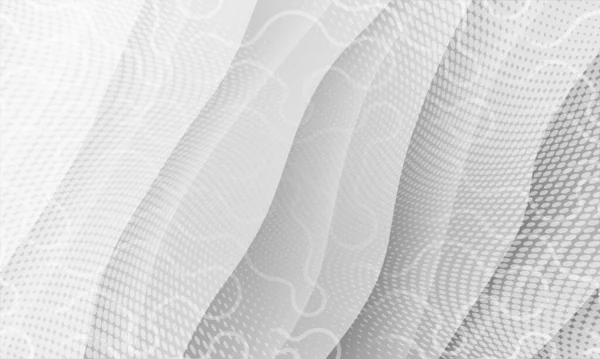 Monochromatické jednoduché geometrické efekty Pozadí. Black Line Halftone Wave Design. Grafická ilustrační tapeta Grey Motion. Silver Business textura zeď na pozadí. — Stockový vektor