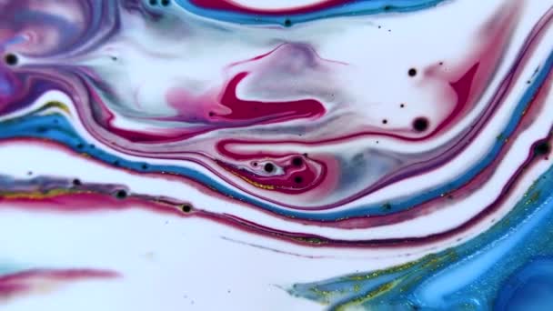 Violet Liquid Artistic Pattern Design Colors Fluid Abstract Abstract Spots — Αρχείο Βίντεο