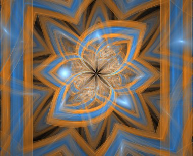 renkli parçaların geometrik şekil. oluşturulan bilgisayar grafikleri