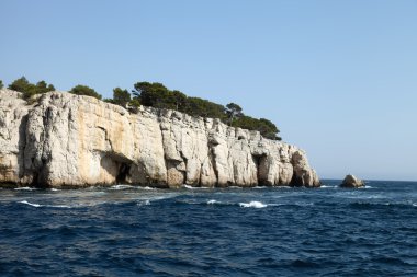 ünlü calanques Marsilya, bouches du rh yakınındaki bir Cassis