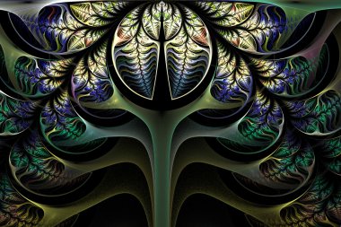 muhteşem fraktal desen. oluşturulan bilgisayar grafikleri.