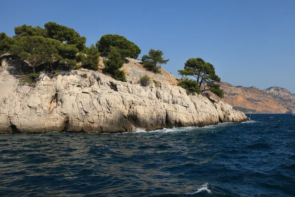The famous Calanques of Cassis, near Marseille, in Bouches du Rh — Stock Photo, Image