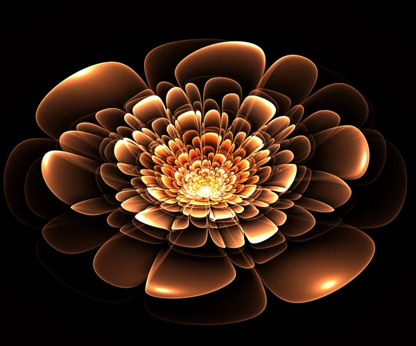 fraktal çiçek sarı