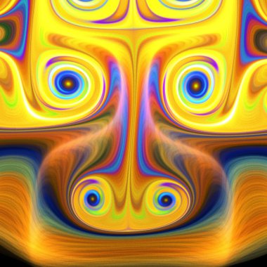 fraktal gizemli antik Tanrıça