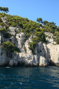 ünlü calanques Marsilya, bouches du rh yakınındaki bir Cassis
