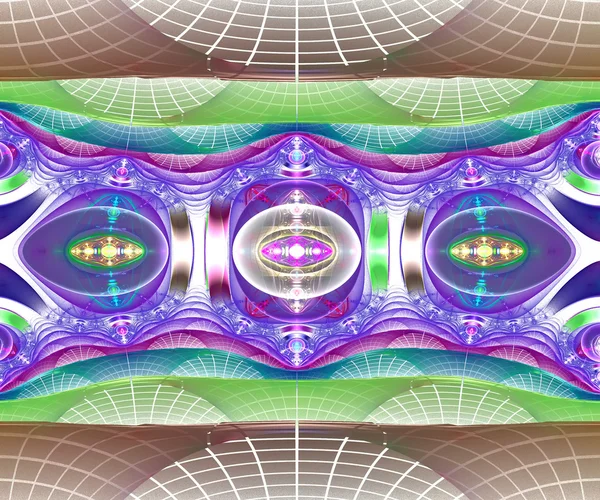 Padrão fractal abstrato. Gráficos gerados por computador . — Fotografia de Stock