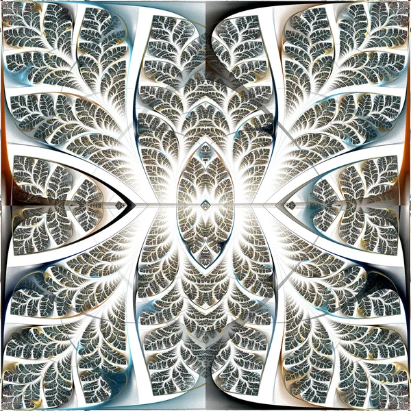 Fantastiska fraktala mönster. collectiont - träd lövverk. dator g — Stockfoto